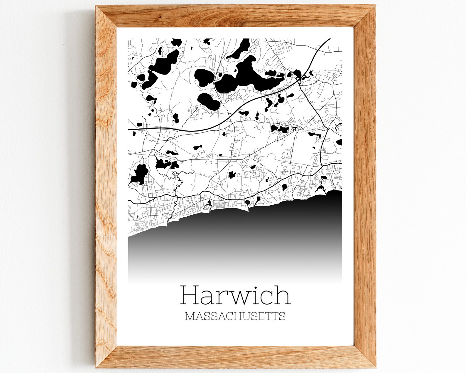 Harwich Map INSTANT DOWNLOAD Harwich Massachusetts City Map Etsy