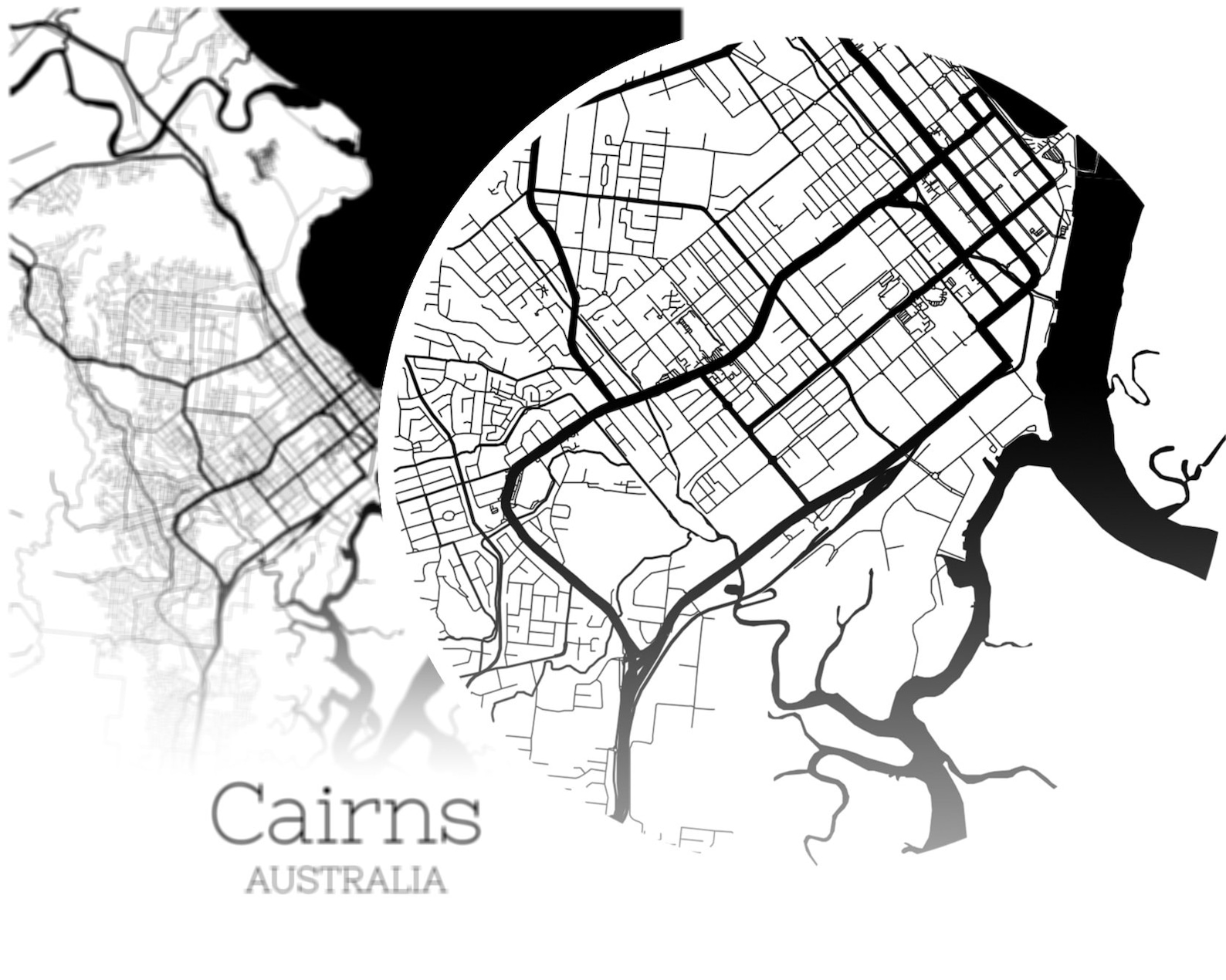 Cairns Map INSTANT DOWNLOAD Cairns Australia City Map | Etsy