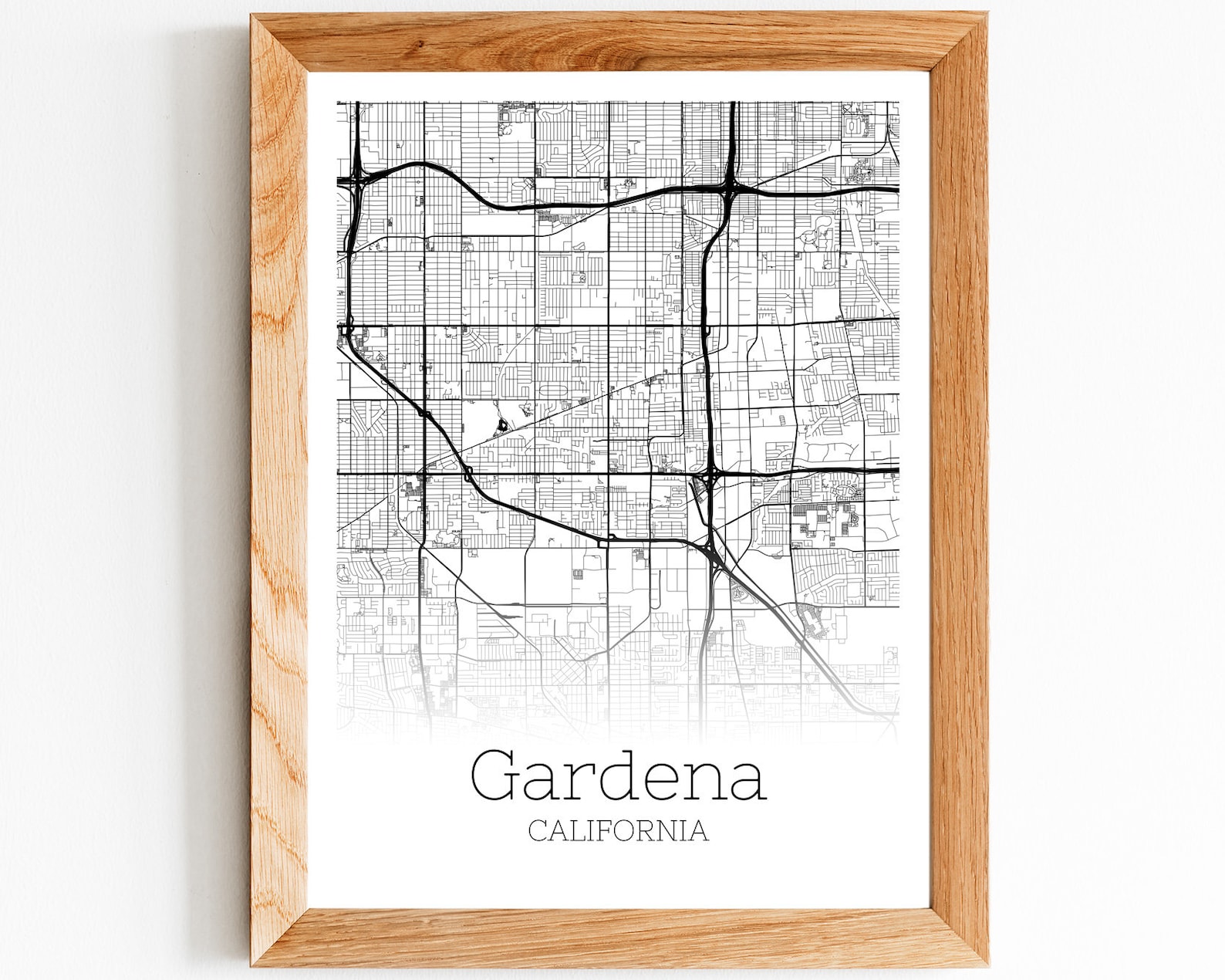 Gardena Map INSTANT DOWNLOAD Gardena California City Map Etsy