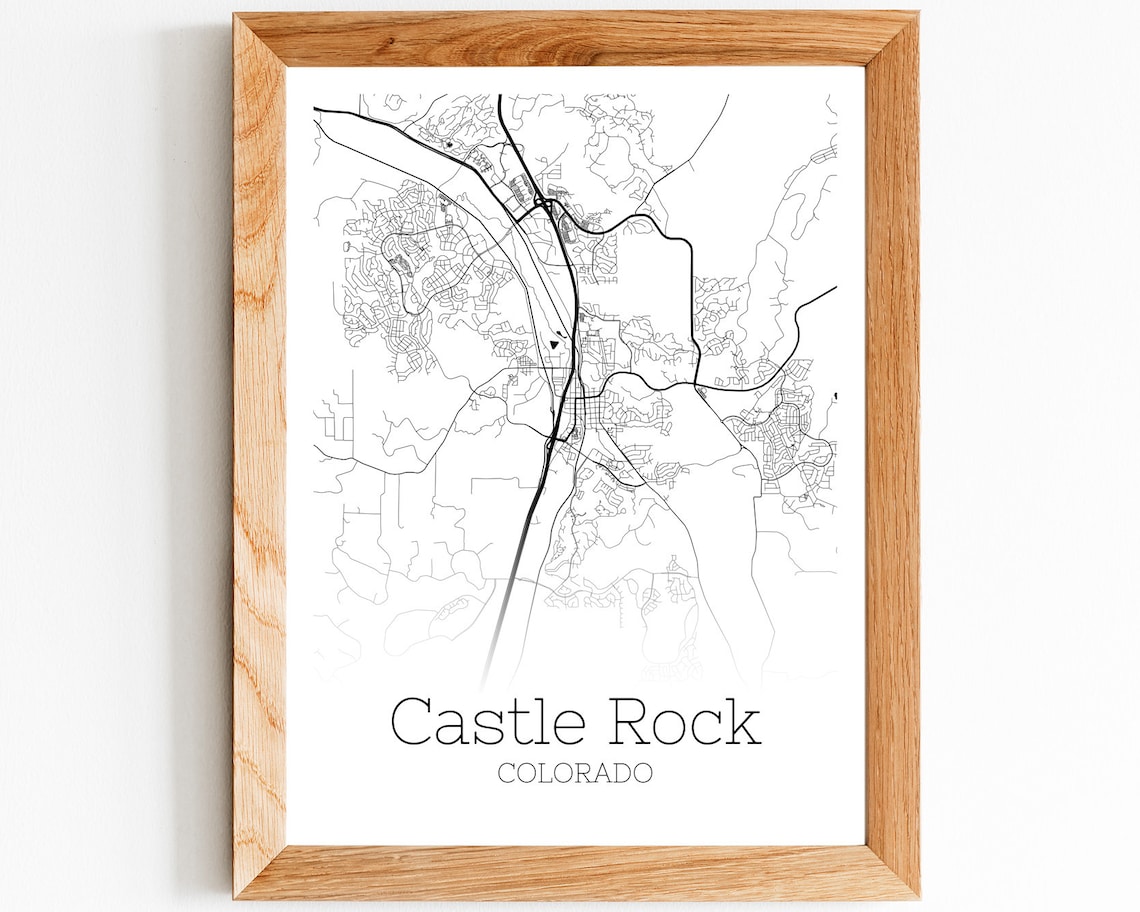 Castle Rock Map INSTANT DOWNLOAD Castle Rock Colorado City Etsy