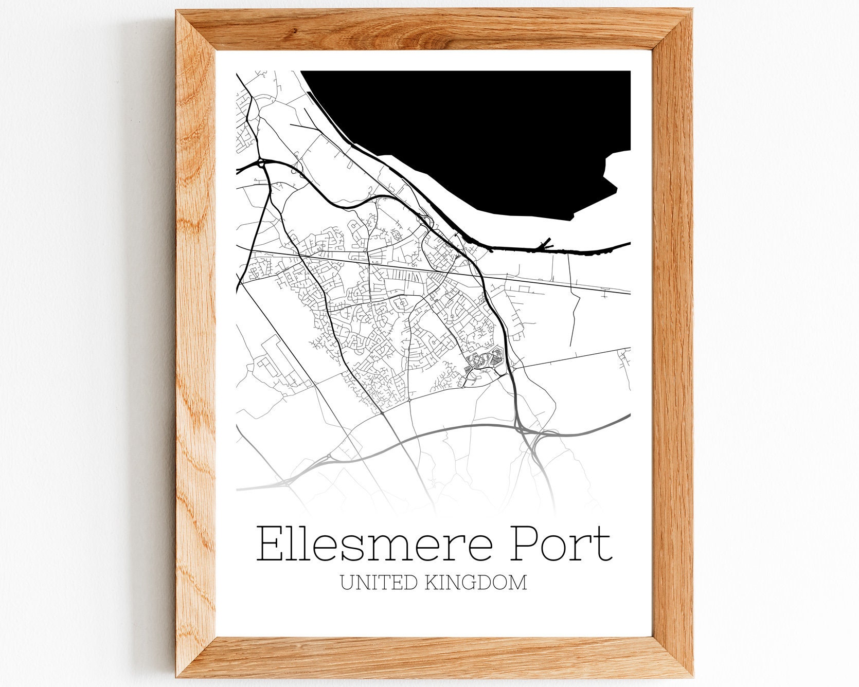 Ellesmere Port Map INSTANT DOWNLOAD Ellesmere Port United Etsy