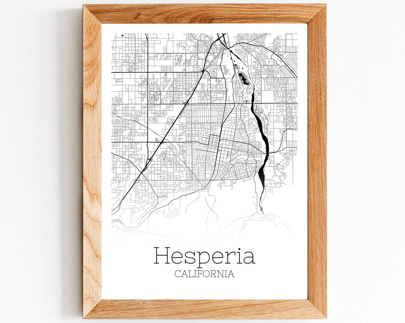 Hesperia Map INSTANT DOWNLOAD Hesperia California City Map Etsy
