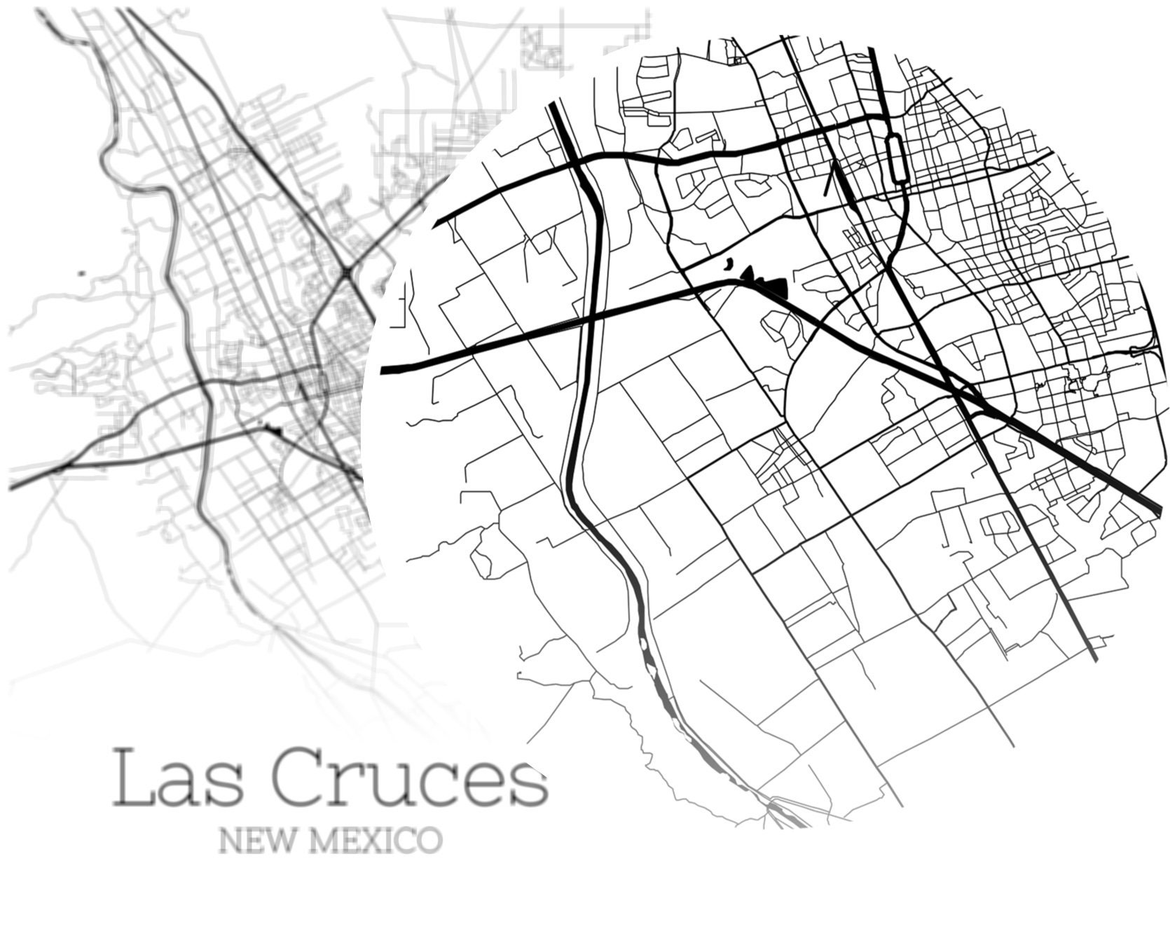 Mapa Las Cruces 