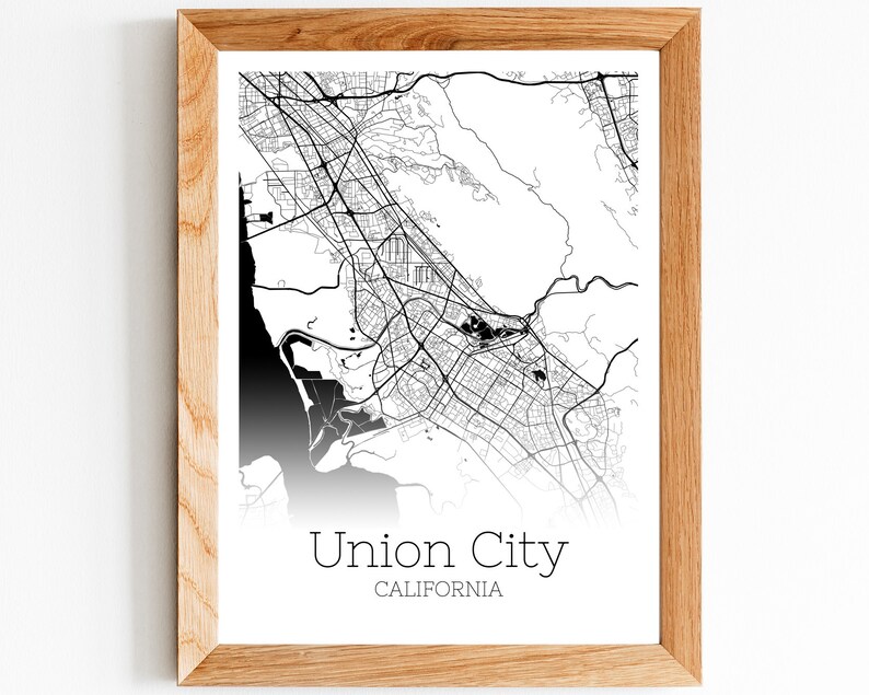 Union City Map INSTANT DOWNLOAD Union City California City Etsy