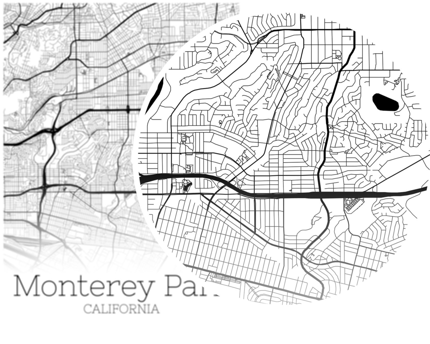 Monterey Park Zip Code Map Map