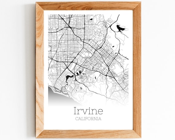 Irvine Map INSTANT DOWNLOAD Irvine California City Map | Etsy