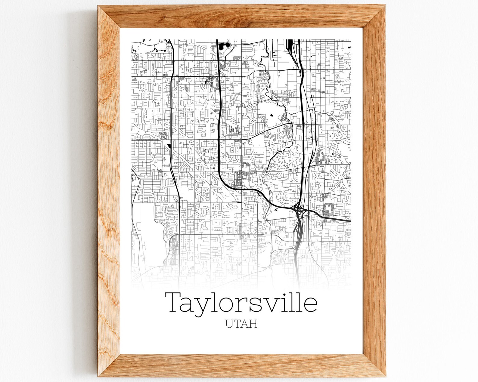Taylorsville Map INSTANT DOWNLOAD Taylorsville Utah City Map | Etsy