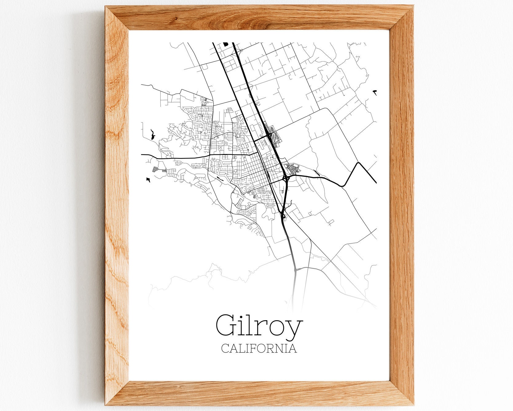 Gilroy Map INSTANT DOWNLOAD Gilroy California City Map  Etsy