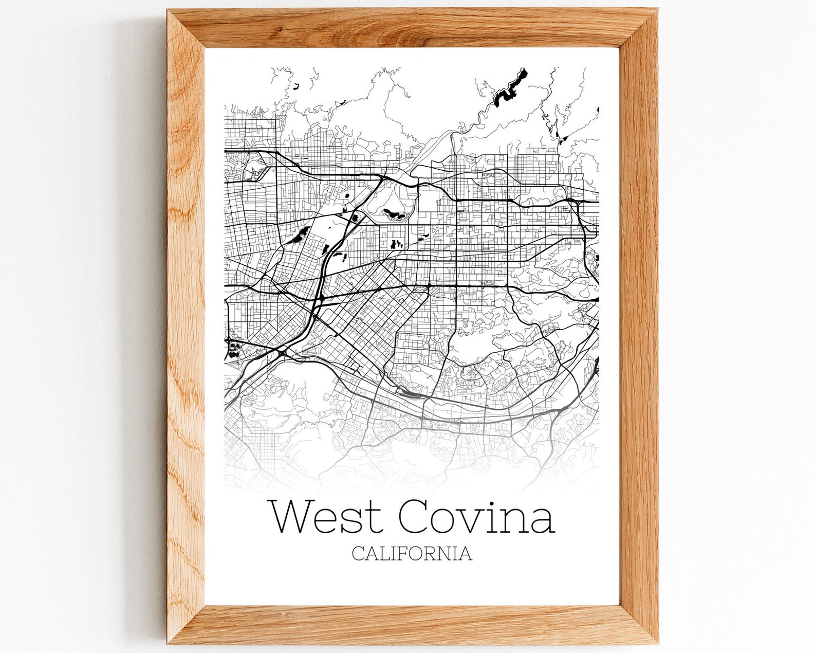 West Covina Map INSTANT DOWNLOAD West Covina California City  Etsy