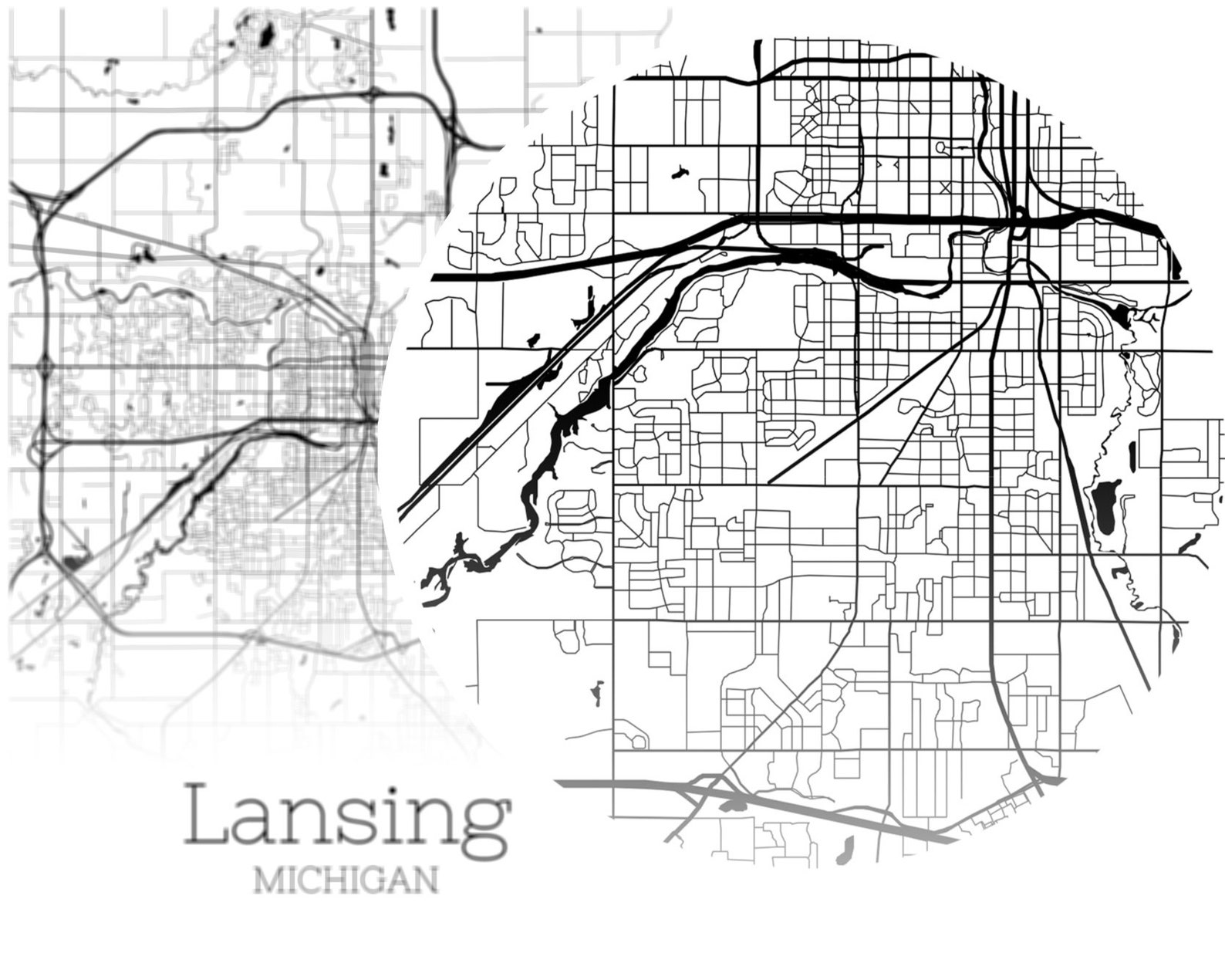 Map Of Lansing And Surrounding Areas at Peter Hays blog