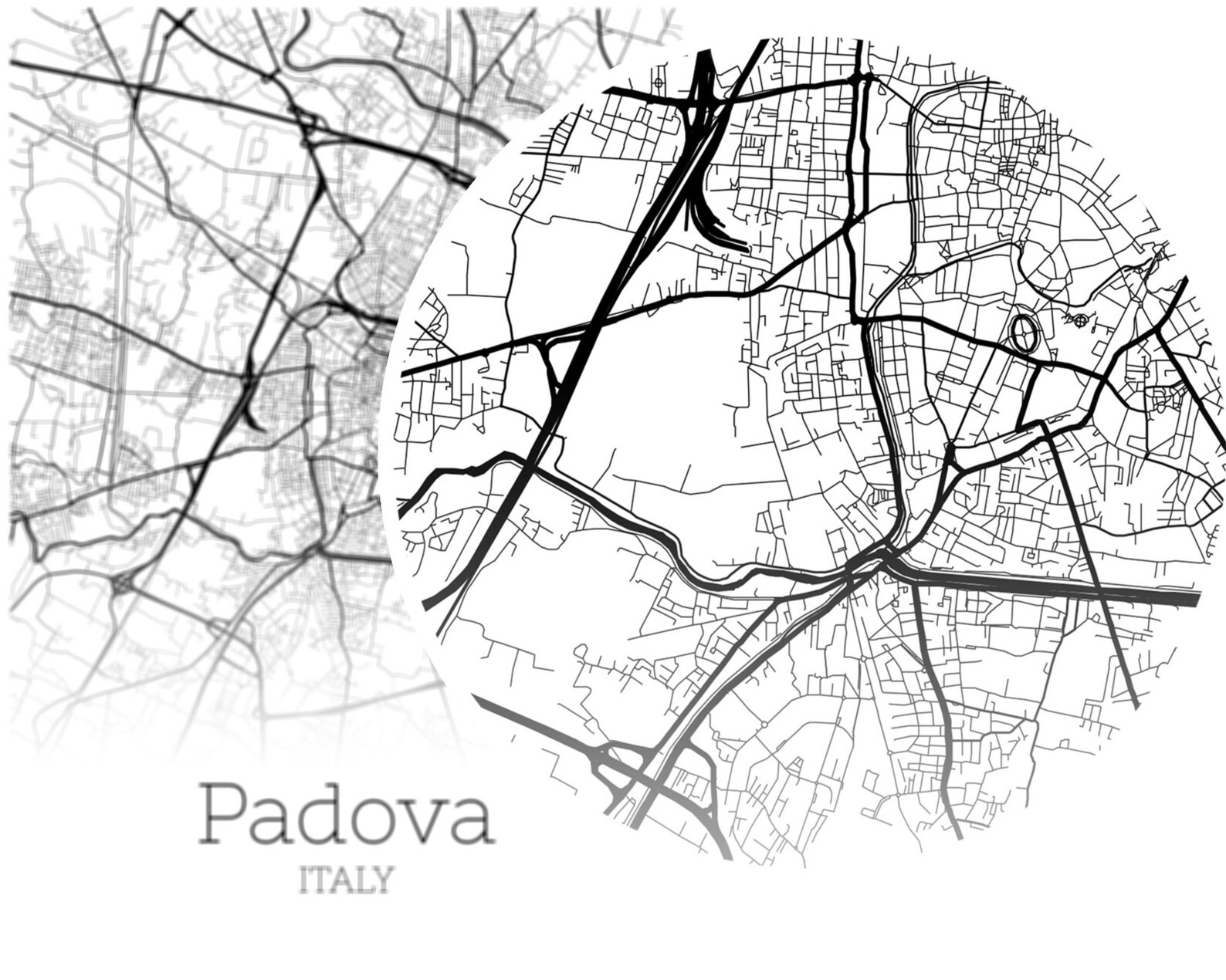 Padova Map INSTANT DOWNLOAD Padova - Il 1588xN.2042595337 8jds