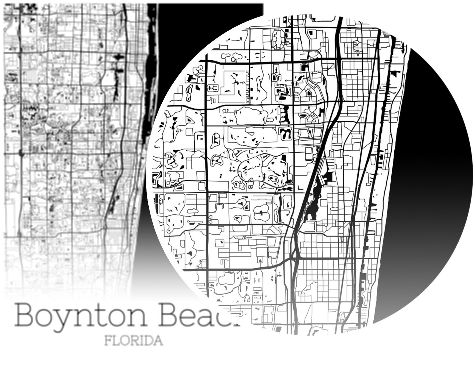 Boynton Beach Map INSTANT DOWNLOAD - Il 1588xN.1999799393 9xnc 