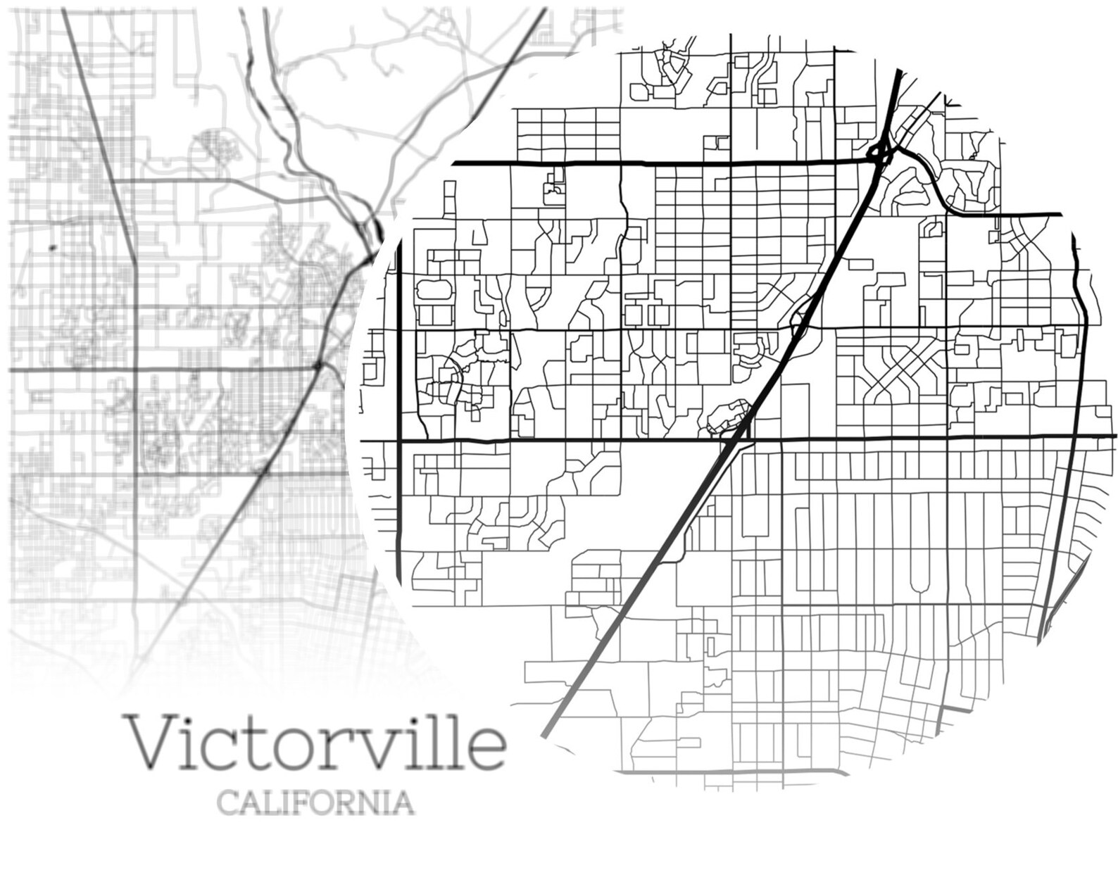 Victorville Ca Zip Code Map Map