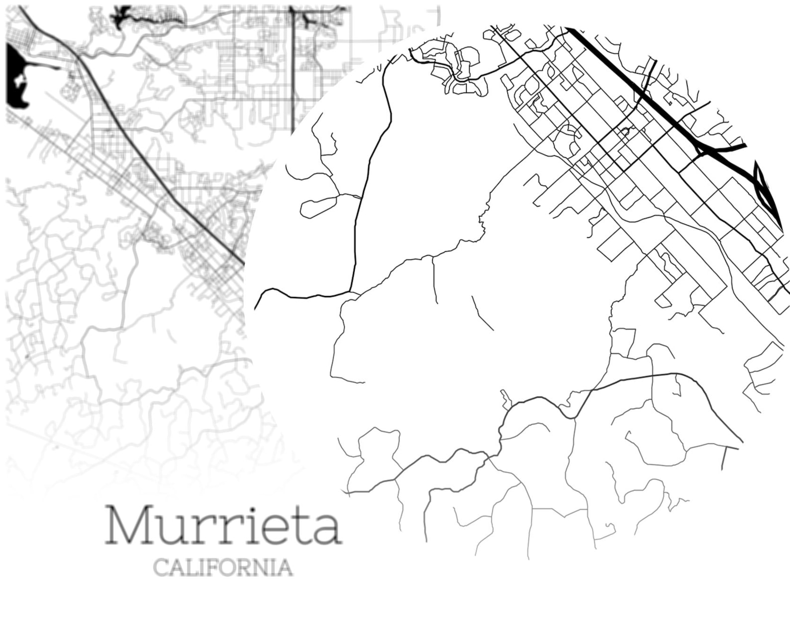 Murrieta Map INSTANT DOWNLOAD Murrieta - Il 1588xN.1972342927 6bv3