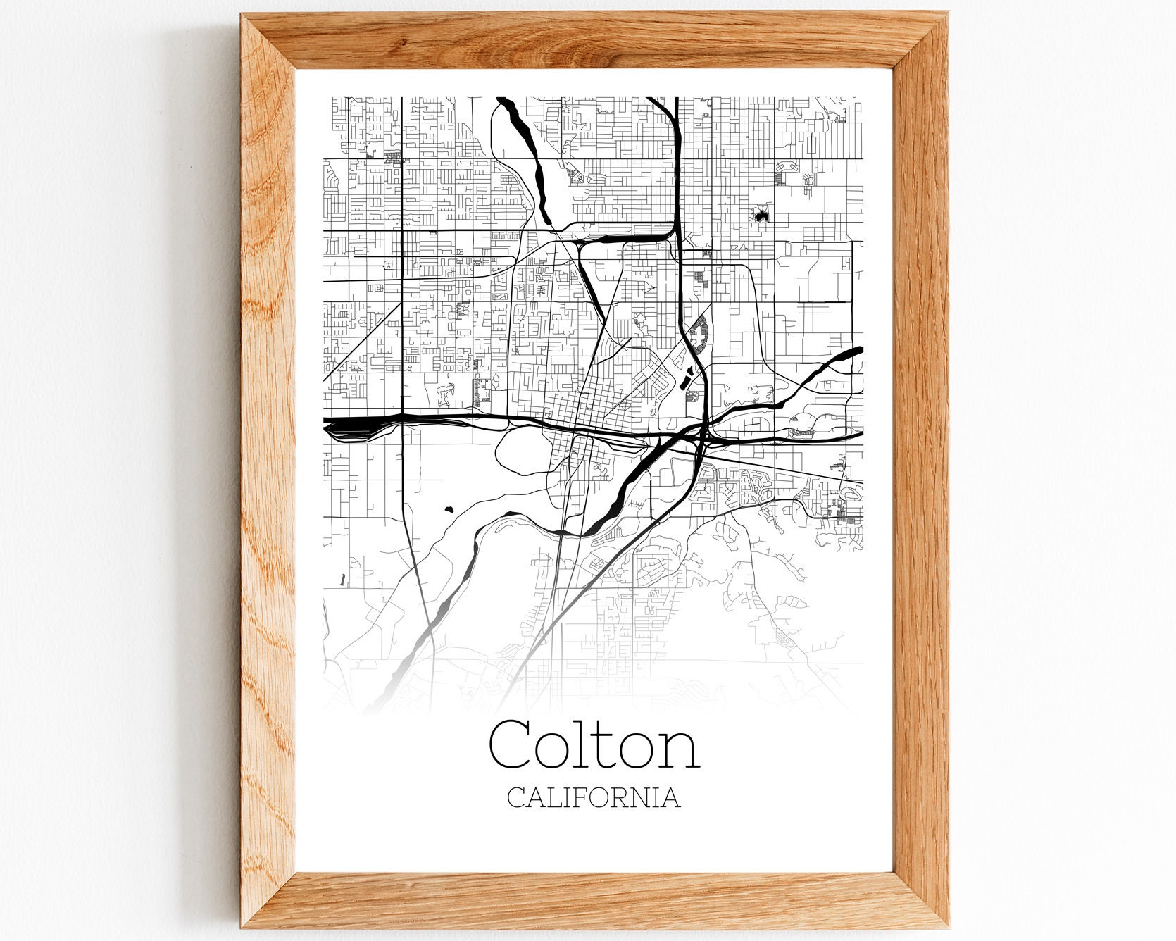 Colton Map INSTANT DOWNLOAD Colton California City Map Etsy