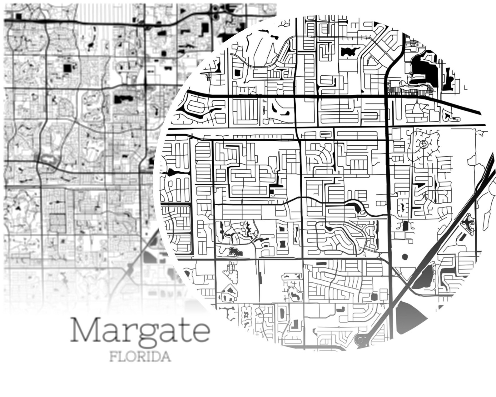 Margate Map INSTANT DOWNLOAD Margate - Il 1588xN.2002522055 Sot6