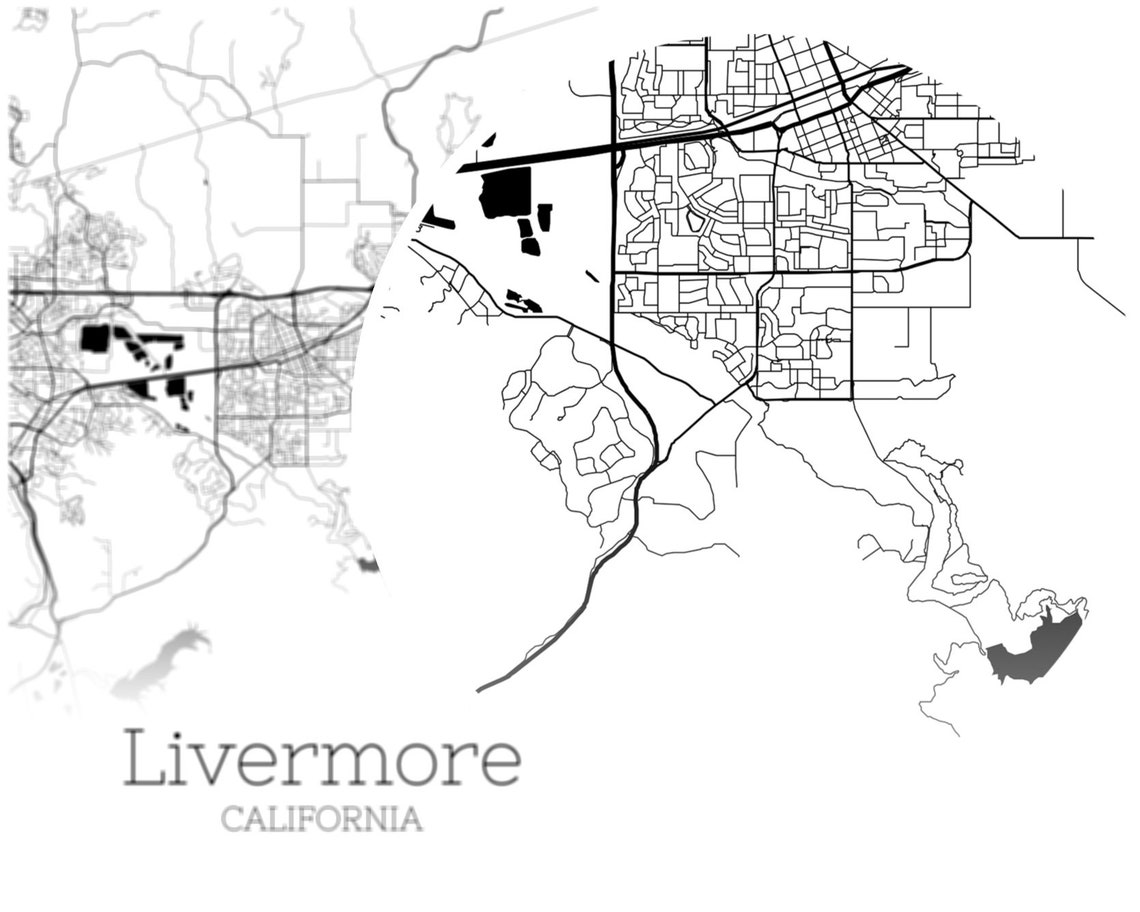 Livermore Map INSTANT DOWNLOAD Livermore California City Map Etsy