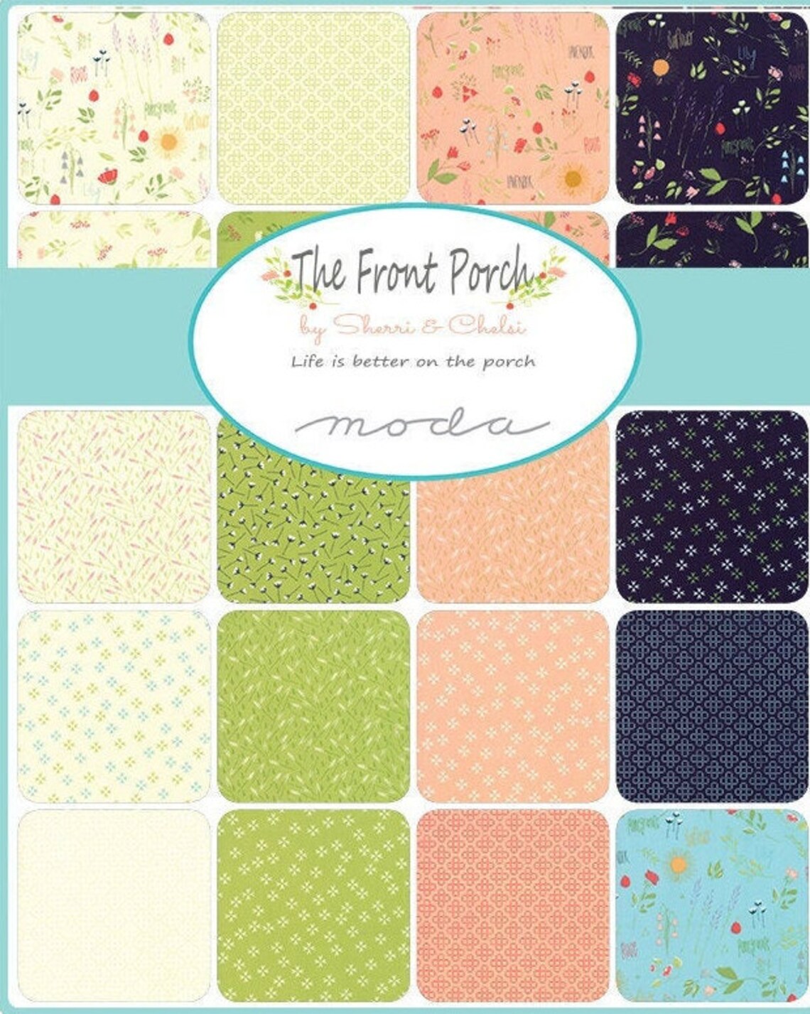 Moda Fabrics The Front Porch Sherry Chelsi Patchwork Etsy front-porch-dessert-roll-jan-patek-quilts-moda-fabrics-missouri
