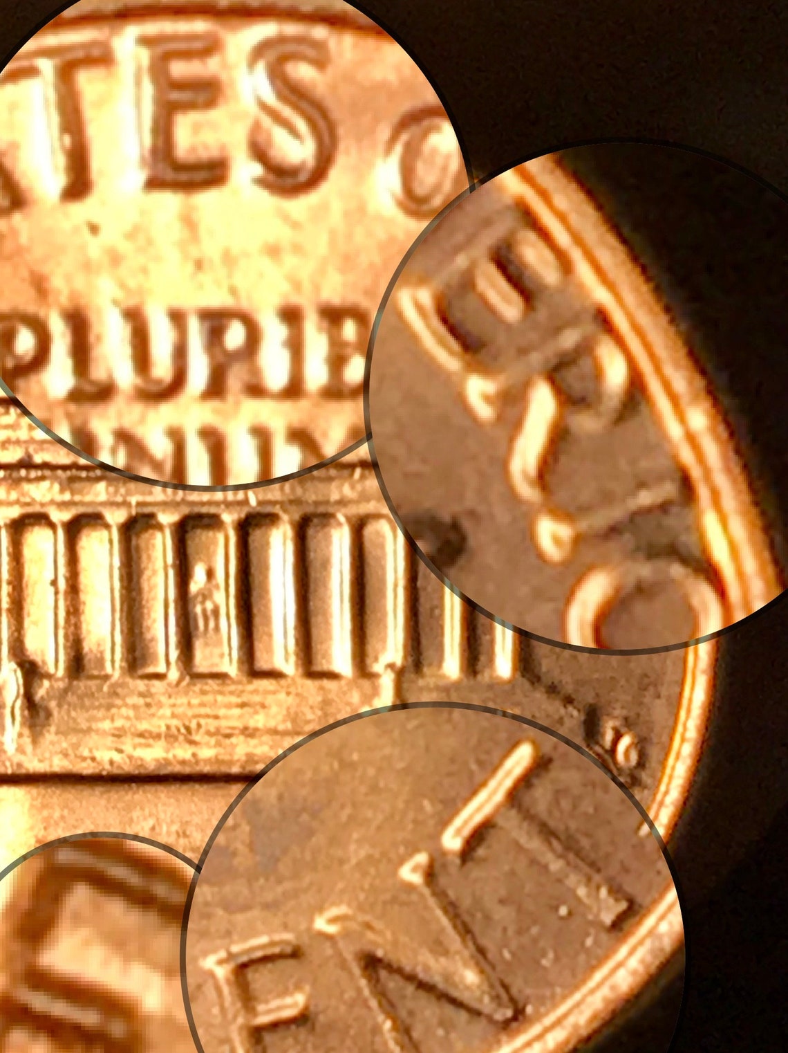 1982 By double die errors penny | Etsy