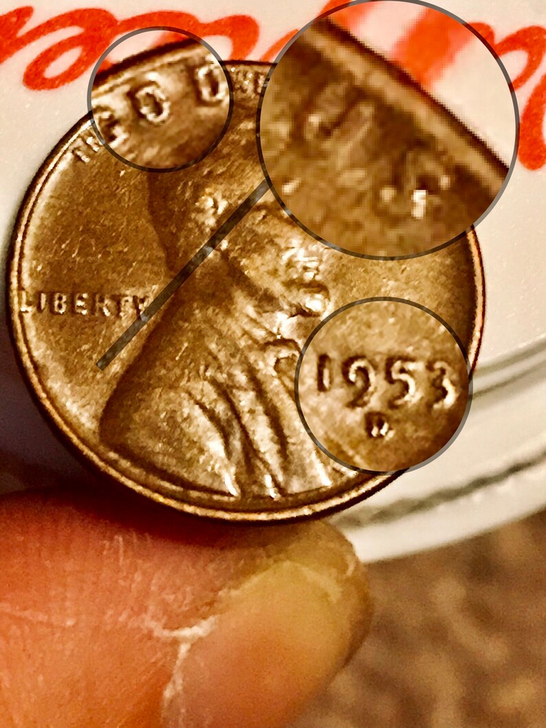 1953 d wheat penny mint errors | Etsy