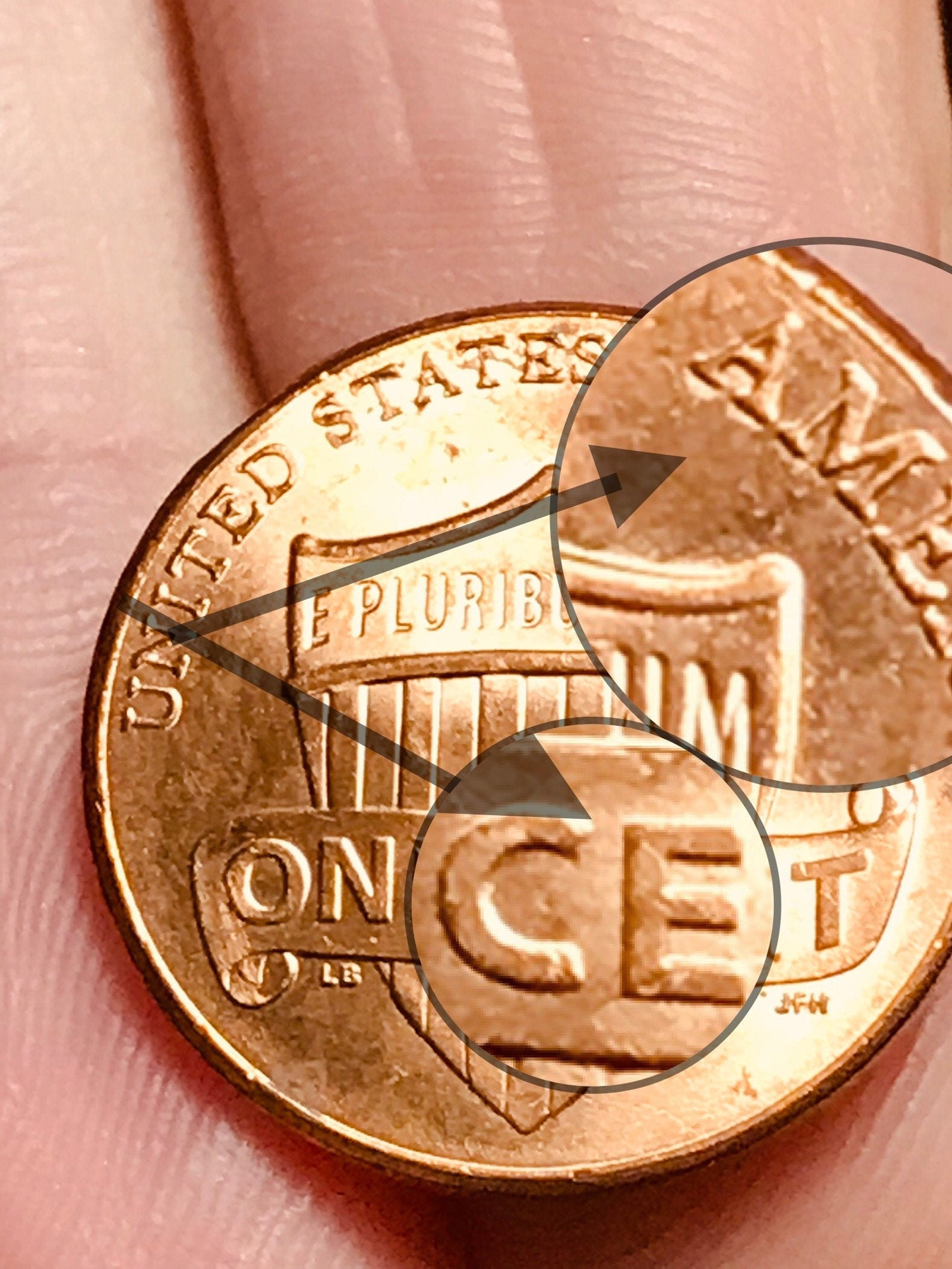 2017 P error penny | Etsy