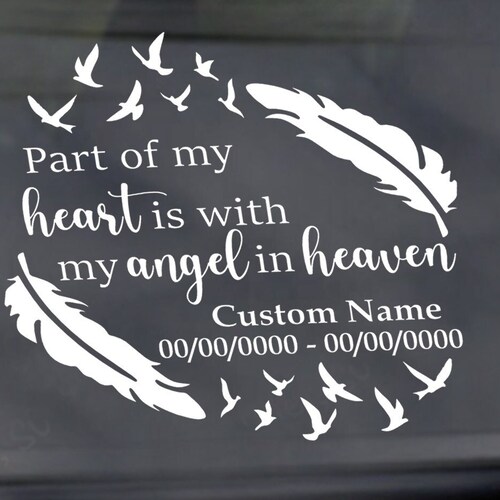 In Loving Memory Car Decal Custom in Loving Memory of Etsy