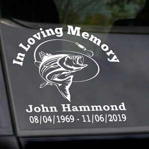 Fisherman Car Decal 