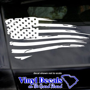 Distressed American Flag Decal