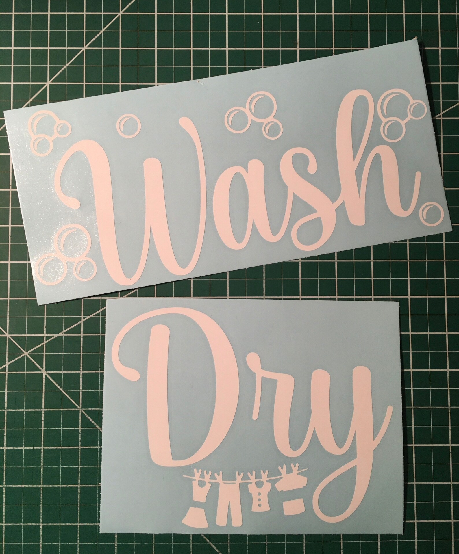 Wash And Dry Decals Washer and Dryer Decals Laundry Room Etsy