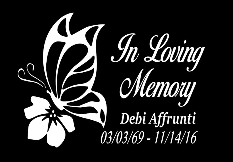 In Loving Memory Car Decal Custom In Loving Memory of Etsy