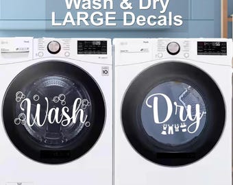 Washer and Dryer Decals