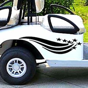 Stars and Stripes  Golf Cart Decals