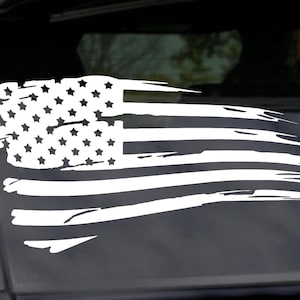 Distressed American Flag Decal