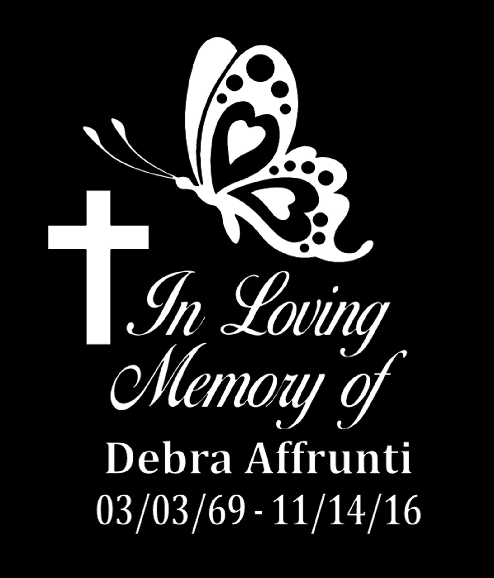 In Loving Memory Car Decal Butterfly Custom in Memory of Etsy