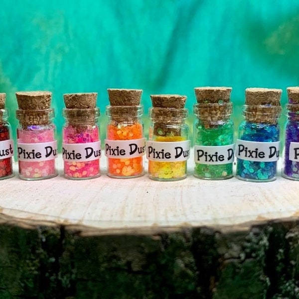 SET of 8- Rainbow Pixie Dust - Fairy Dust - Tinkerbell Dust