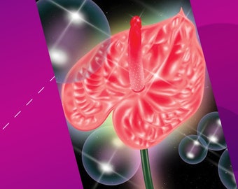 FRIDGE MAGNET | Kinky Anthurium