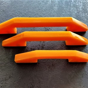 Colorful Epoxy Resin Drawer pulls Kids Room in Bright Orange, Unique Cabinet Hardware Furniture  Dresser Cupboard Knobs