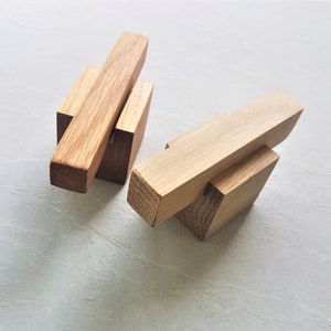 Pomelli unici in legno massello, maniglie Ikea, maniglie in rovere RUGA ecologiche