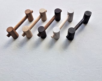 Natural wood handles pulls, furniture hardware, cabinet wooden knobs