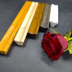 Wooden Long Line handles for cabinet furniture, kitchen pulls, wardrobe dresser drawer handle, minimalist design genuine oak knob