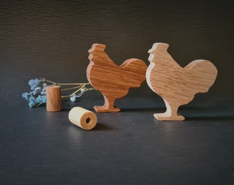 Standing Chicken knobs, Rooster Farm Bird furniture decor, Animal ornamentl handles, Children Cabinet Drawer Pulls