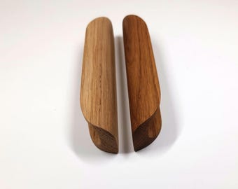 Puxadores de madeira maciça, puxadores clássicos para armários, ideia de presente de aniversário de madeira, puxadores para decoração de casa, puxadores artesanais