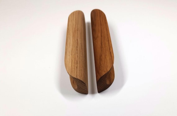 Solid Wood Handle Pulls Classic Pull-out cabinet Knobs, Wooden Anniversary Gift Idea,  Home Decor Pulls,  Handmade Handles