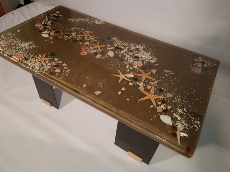 Beach Shell Table Ocwan Seashell Table