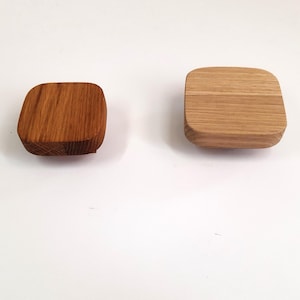 Solid oak knobs, kitchen furniture knobs, renewal pulls, ECOlogical oak knobs suitable for hiding old holes, furniture handles, knobs image 2