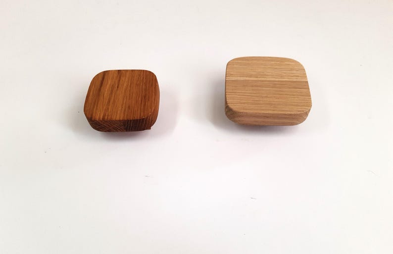 Solid oak knobs, kitchen furniture knobs, renewal pulls, ECOlogical oak knobs suitable for hiding old holes, furniture handles, knobs image 2