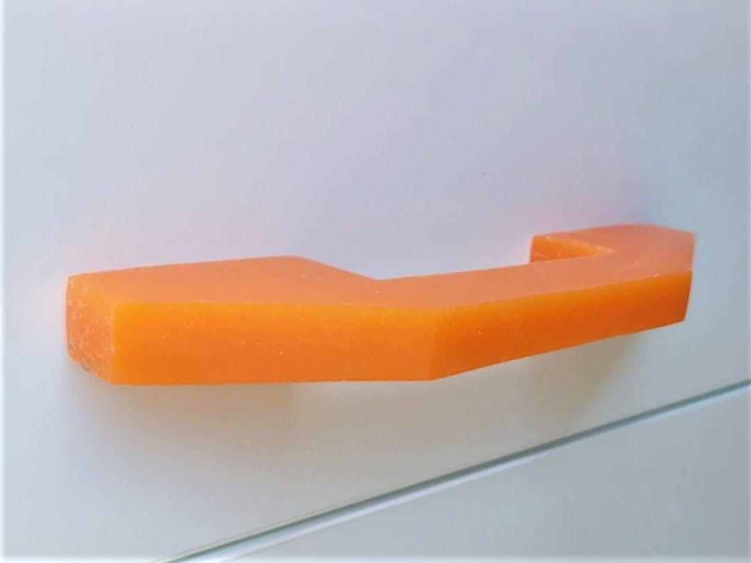 Colorful Epoxy Resin Drawer Pulls Kids Room in Bright Orange Etsy