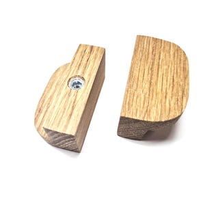 Tirador con estilo, Tirador artesanal para muebles, Tirador cómodo, Tirador elegante, Tiradores de moda, Tirador artesanal para armario, Tiradores de roble