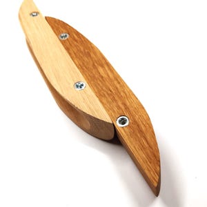 Furniture oak wood handle, handmade original pulls in Classic minimalist Style, handles for Pull-out cabinet, dresser and drawer, oak handle