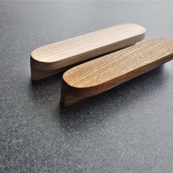 EKO friendly wooden furniture handles, Sustainable Oiled Puls , Unfinished wood replacement knobs Edmu